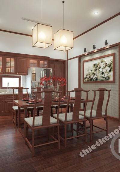  Thiết kế bàn ăn biệt thự vườn Củ Chi Sài Gòn 